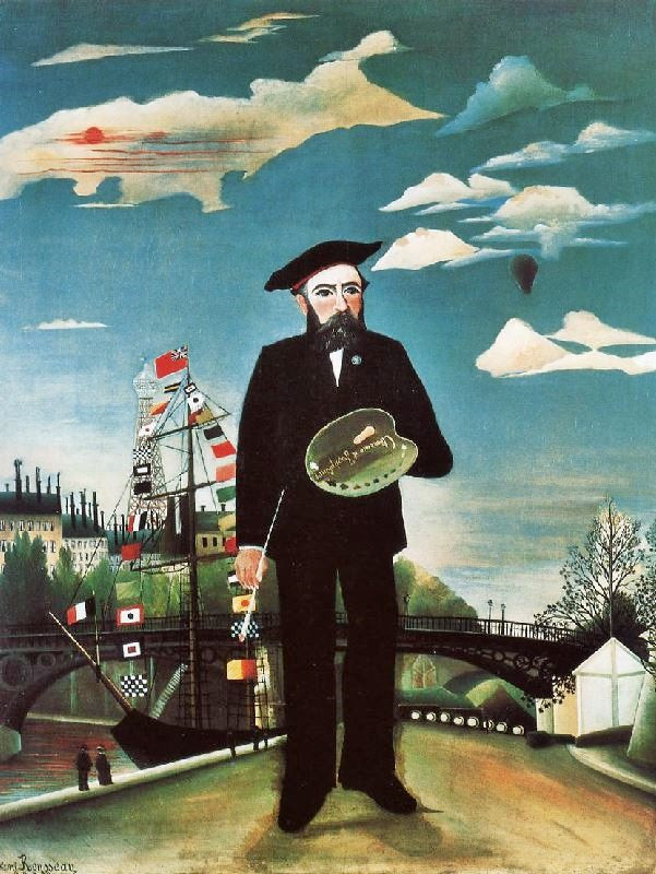 Myself, Landscape Portrait by Henri Rousseau