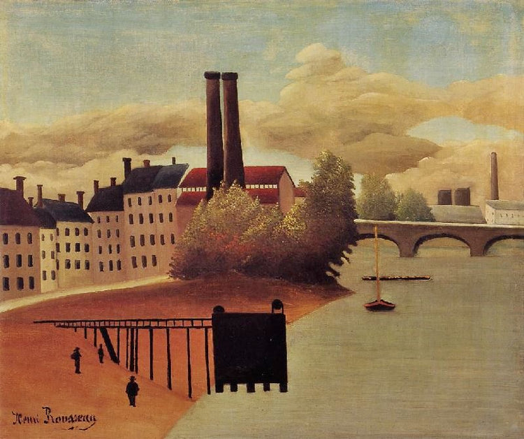 View Of The Outskirts Of Paris by Henri Rousseau