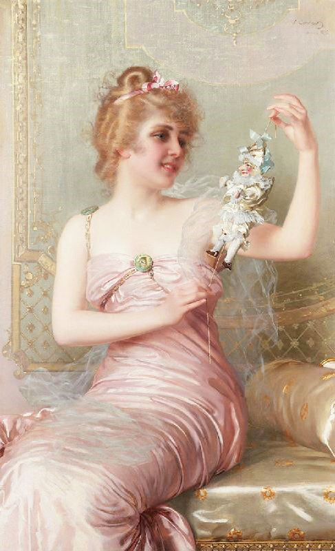 The Plaything by Vittorio Matteo Corcos