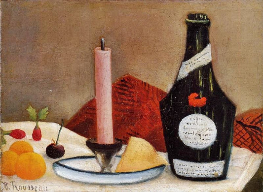 The Pink Candle by Henri Rousseau
