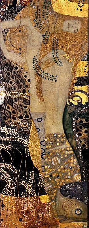 Wasserschlangen I by Gustav Klimt