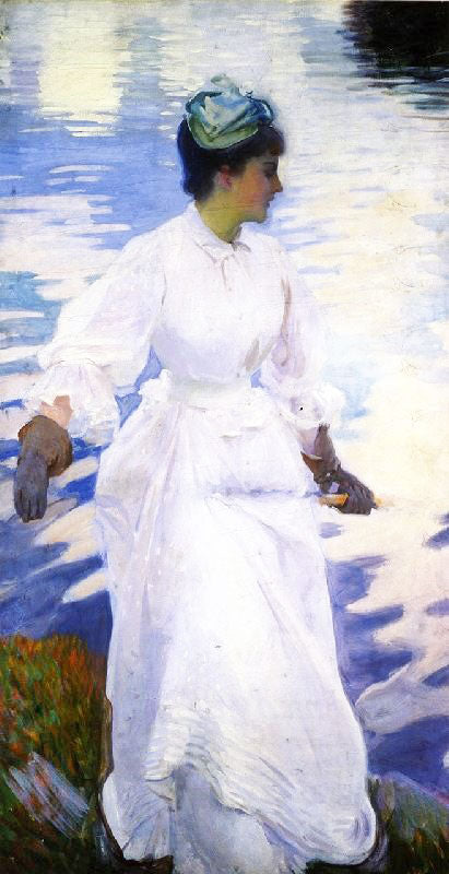Lady Fishing, Mrs. Ormand by John Singer Sargent