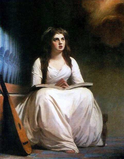 Lady Hamilton As St Cecilia by George Romne