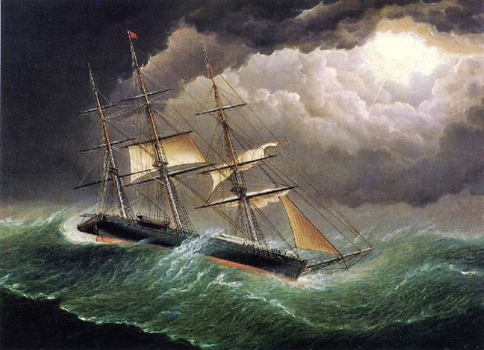 The Young America In A Storm by James E. Buttersworth