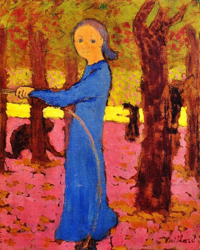 Girl With A Hoop by Edouard Vuillard