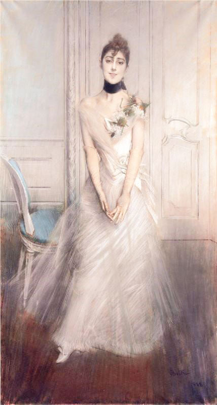 A Portrait Of Emiliana Concha De Ossa by Giovanni Boldini