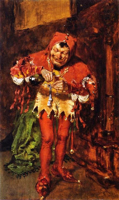 Keying Up, The Court Jester, Study by William Merritt Chase