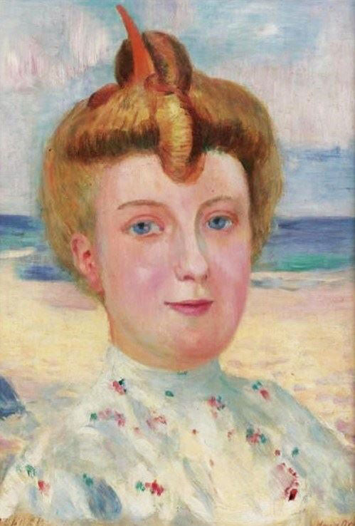 Portrait D’Une Demoiselle Roussi by Maurice Denis