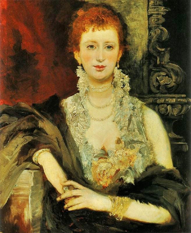 Portrait Clothilde Beer by Hans Makart