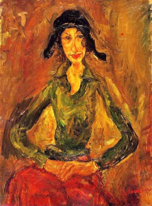 Woman In Green by Chaim Soutine