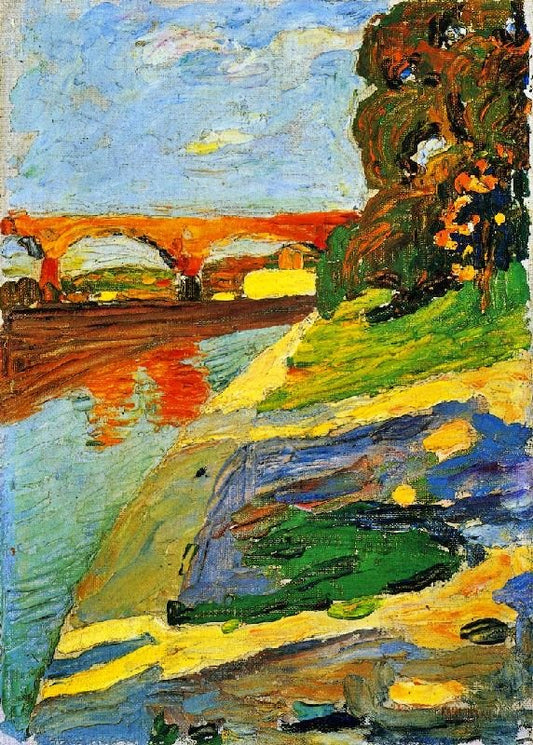 Munich - The River Isar by Wassily Kandinsk