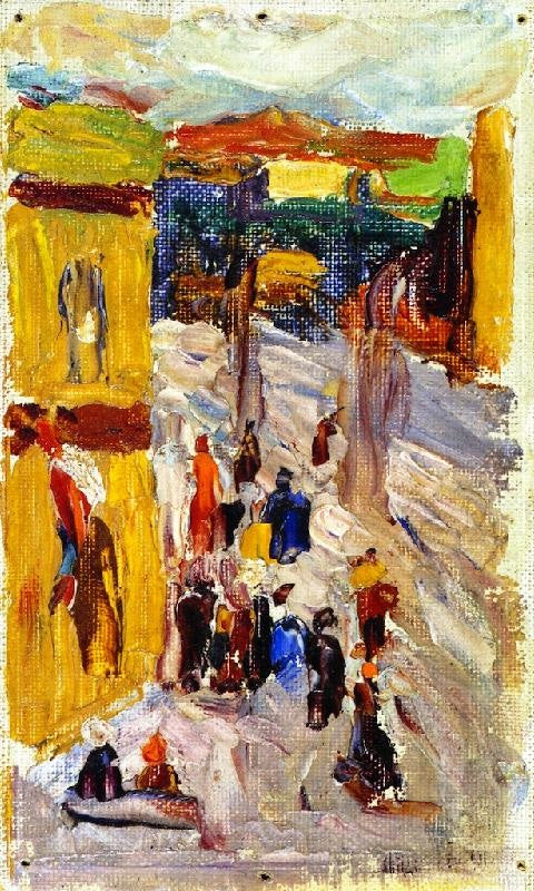 Street Corner by Wassily Kandinsk