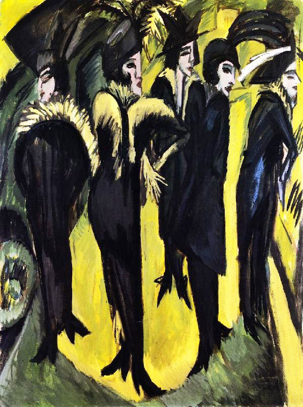 Five Women On The Street by Ernst Ludwig Kirchner