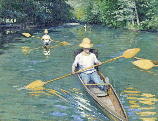 Skiffs by Gustave Caillebotte