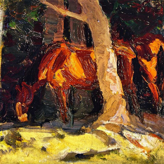 Sketch Of Horses I by Franz Marc