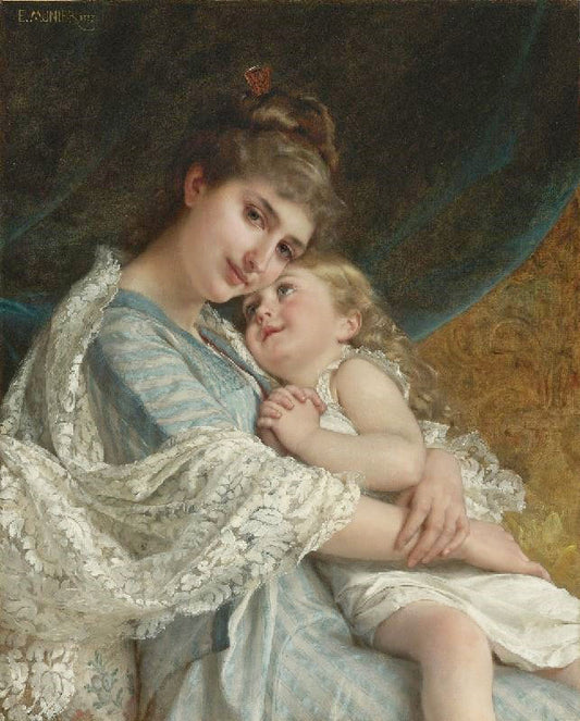 A Tender Embrace by Emile Munier