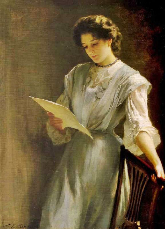 Reading The Letter by Thomas Benjamin Kennington