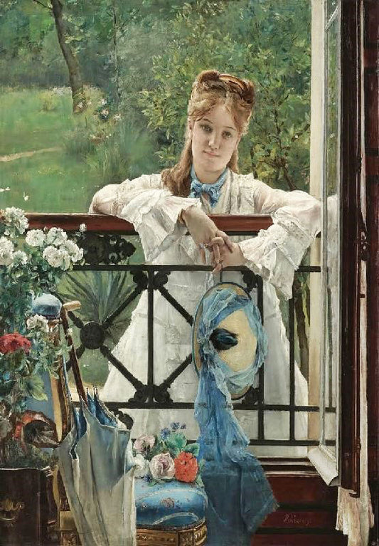 The Blue Ribbon by Alfred Émile Léopold Stevens