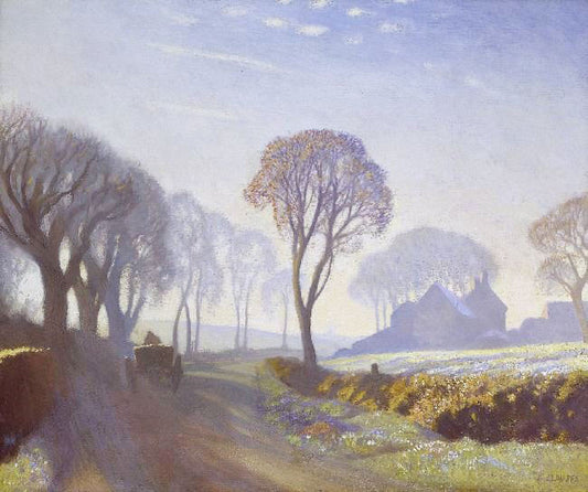 The Road, Winter Morning by George Clausen R.A. R.W.S. R.I.