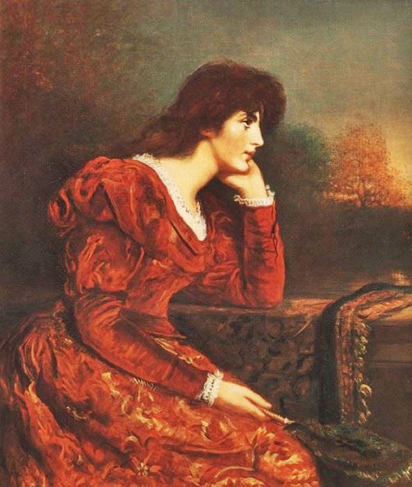 I Am Never Merry When I Hear Sweet Music by John Everett Millais
