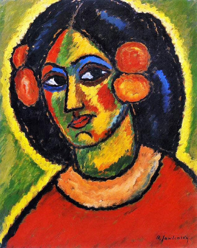 Portrait Of A Woman, Katia by Alexei Jawlensk