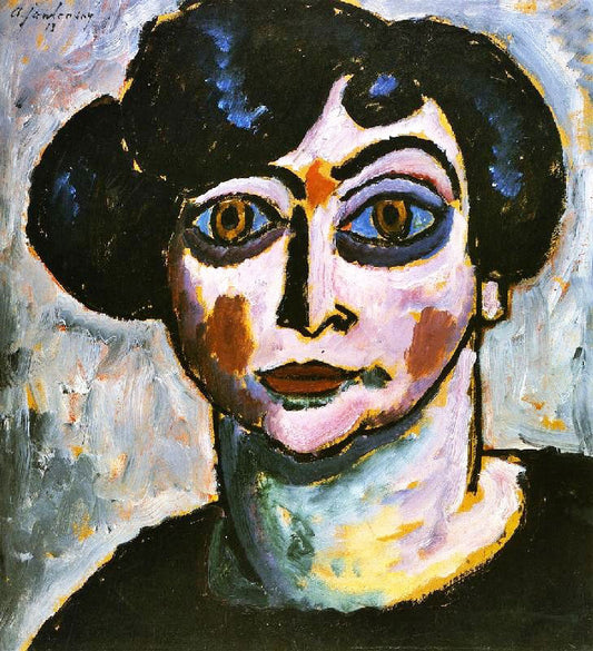 Woman With Black Hair by Alexei Jawlensk