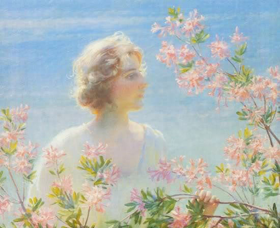 Sunshine And Azaleas by Charles Courtney Curran