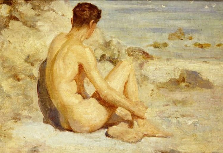 Boy On A Beach by Henry Scott Tuke