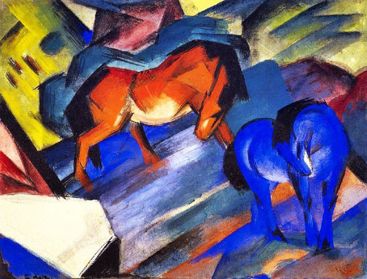Red And Blue Horse by Franz Marc