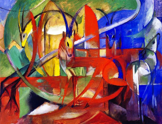 Gazelles by Franz Marc
