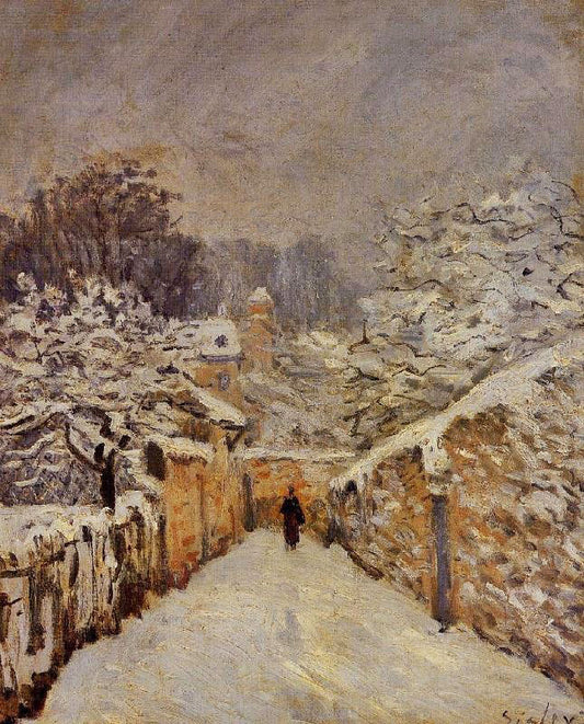 Snow At Louveciennes by Alfred Sisle