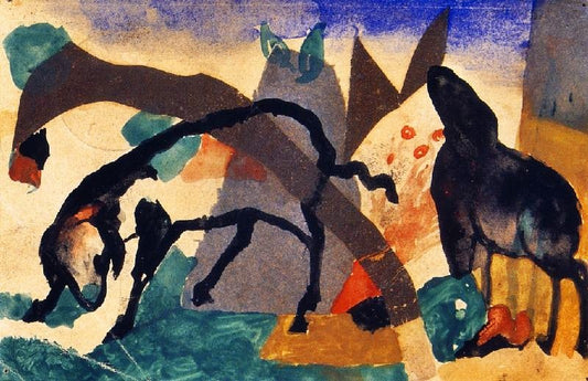 Two Sheep by Franz Marc