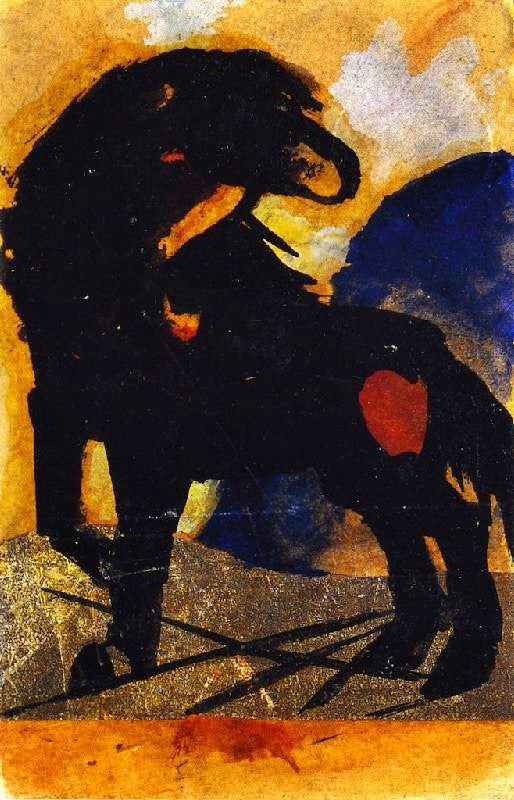 Little Black Horse by Franz Marc