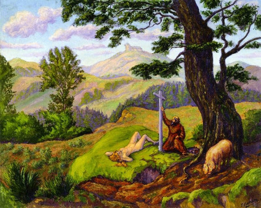Saint Anthony And His Pig by Paul Ranson