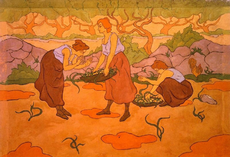Three Women Harvesting by Paul Ranson