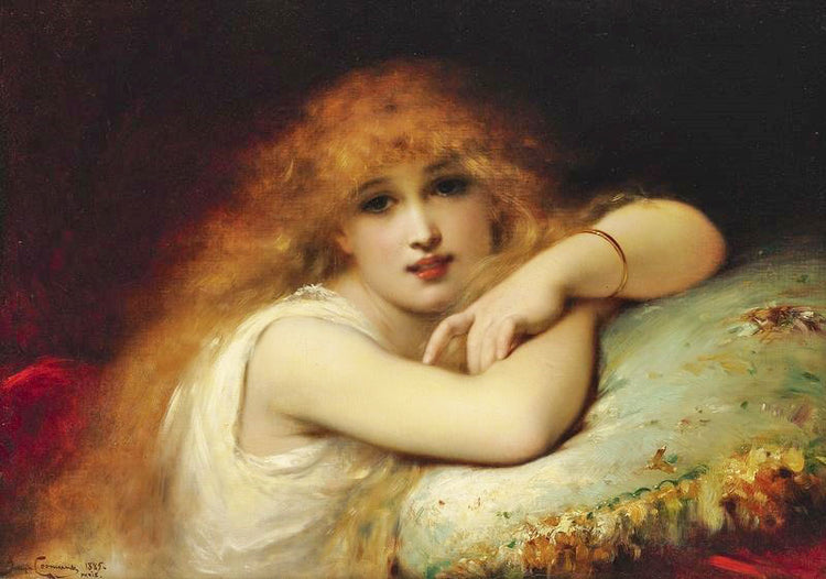 A Young Woman Of Leisure by Pierre Olivier Joseph Coomans