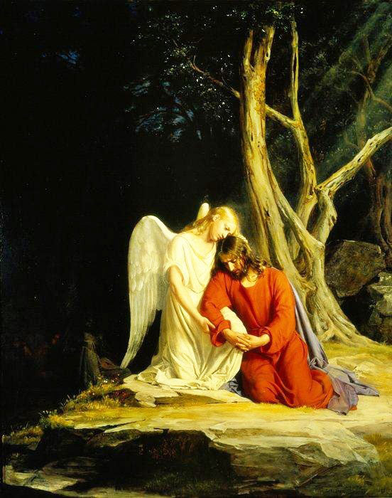 Christ In Gethsemane, Kristus I Gethsemane by Carl Heinrich Bloch