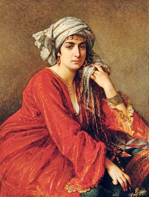 Oriental Lady by Cesare dell`Acqua