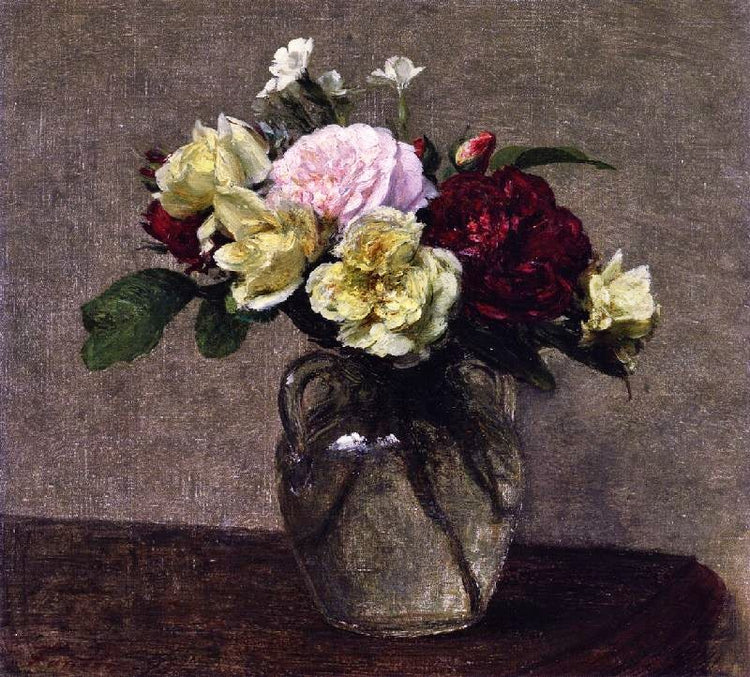 Bouquet Of Varied Roses by Henri Fantin-Latour