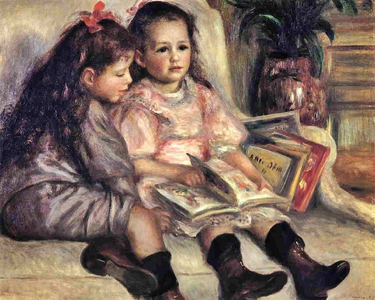 Portraits Of Two Children by Pierre Auguste Renoir