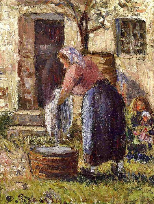 The Laundry Woman by Camille Pissarro