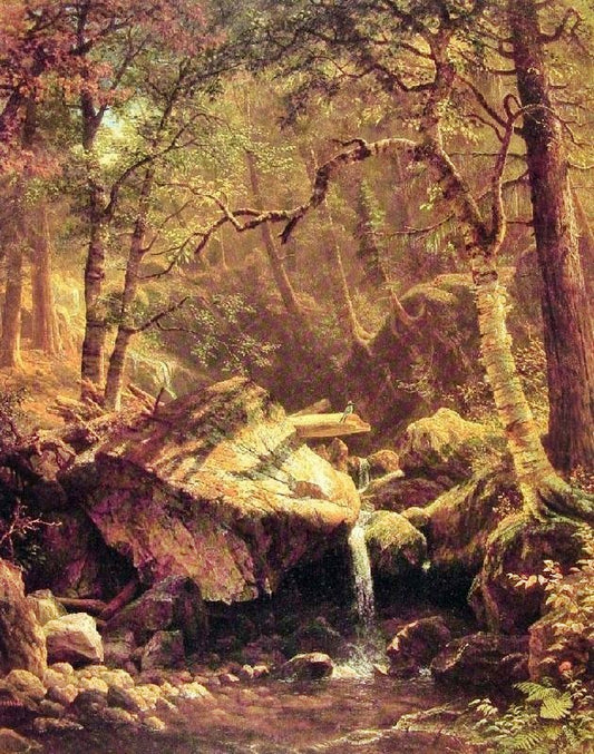 The Mountain Brook by Albert Bierstadt