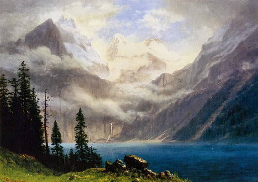 Mountain Scene by Albert Bierstadt