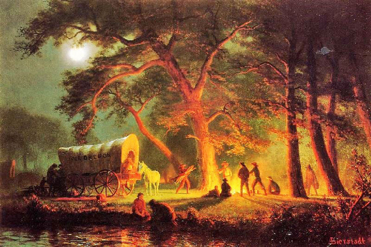 Oregon Trail by Albert Bierstadt