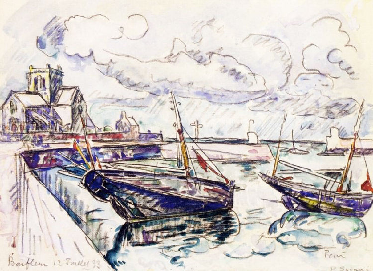 Barfleur by Paul Signac