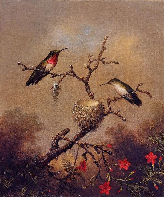 Ruby-Throated Hummingbird by Martin Johnson Heade