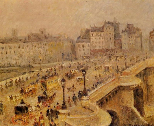 Pont-Neuf: Fog by Camille Pissarro