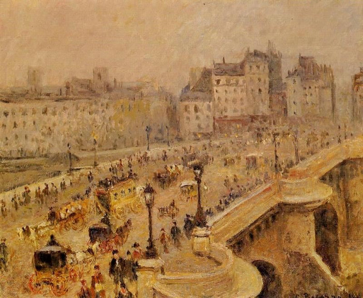 Pont-Neuf: Fog by Camille Pissarro