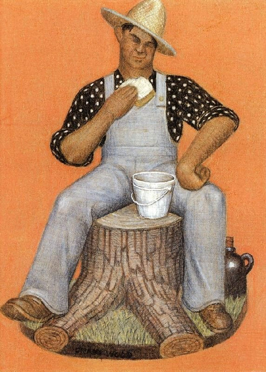 Hired Man by Grant Wood