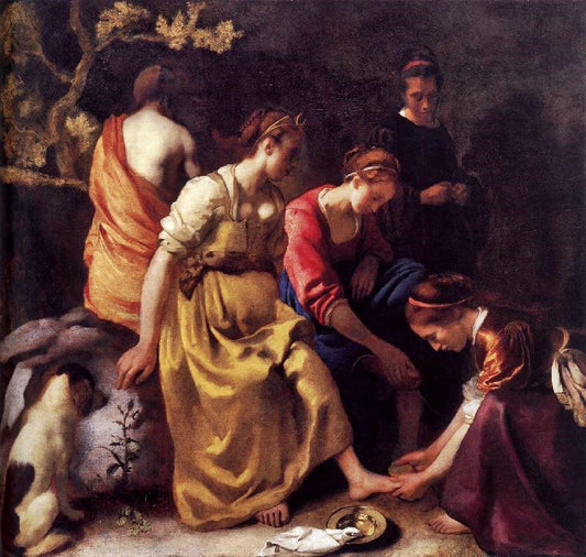 Diana And Her Companions by Johannes Vermeer